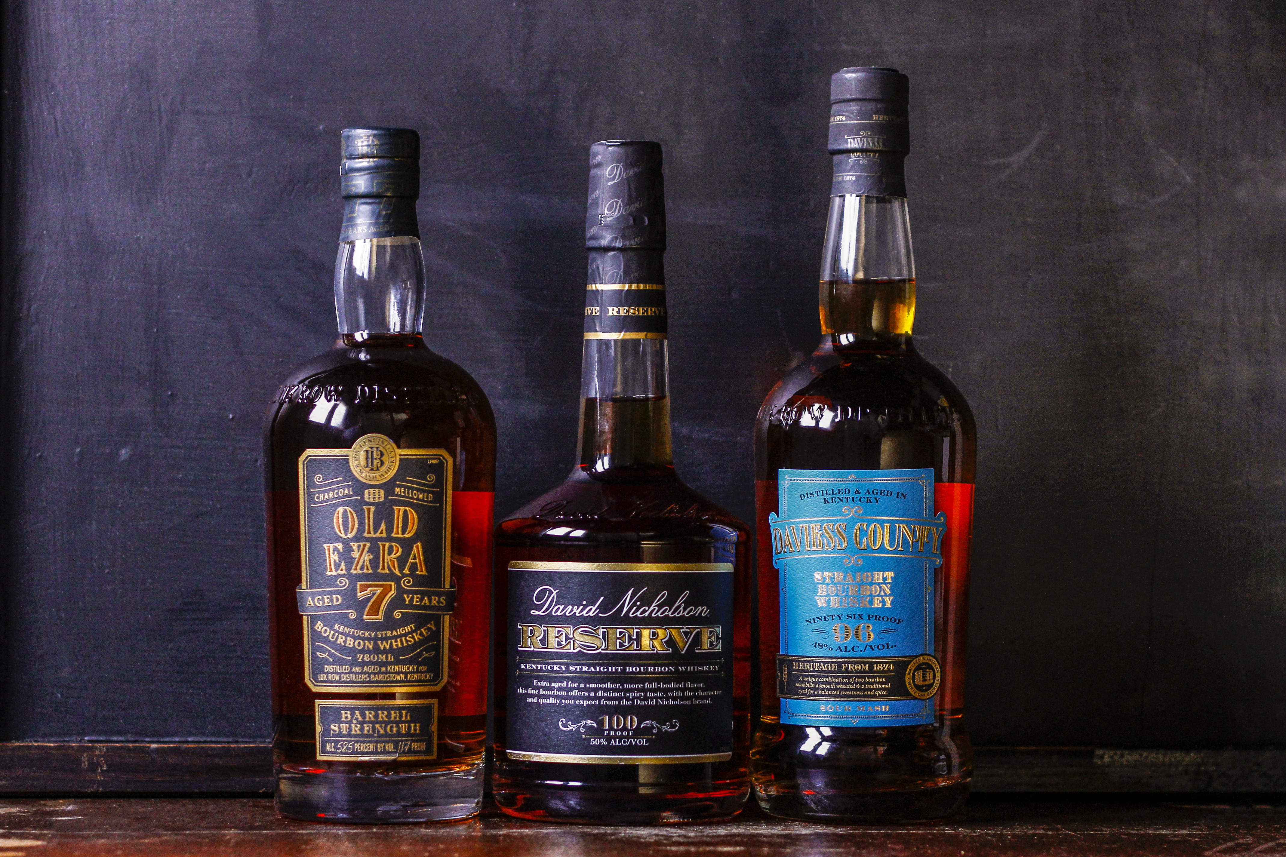 David Nicholson, Ezra Brooks, and Daviess County bourbons